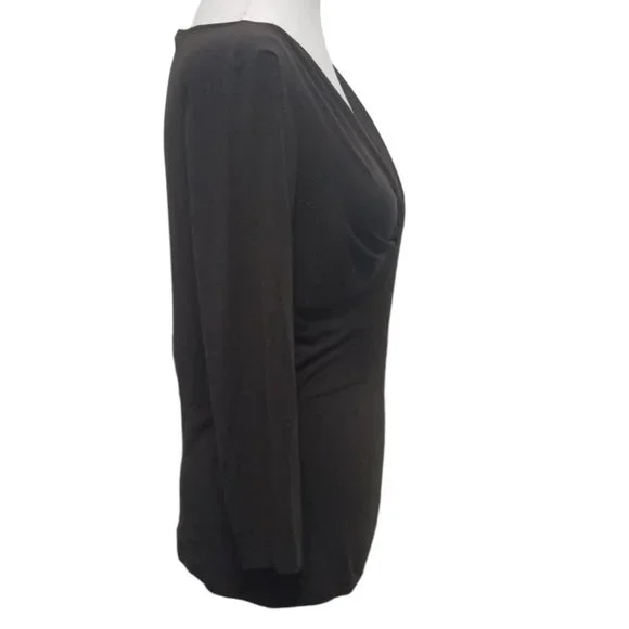 Ann Taylor LOFT Dark Brown Top - Picture 4 of 16